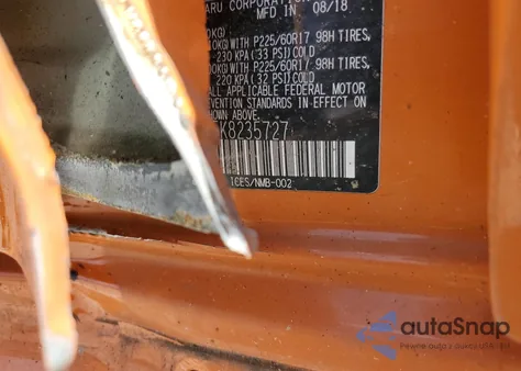 2019 Subaru Crosstrek Premium из США, поврежденный, VIN JF2GTACC5K8235727